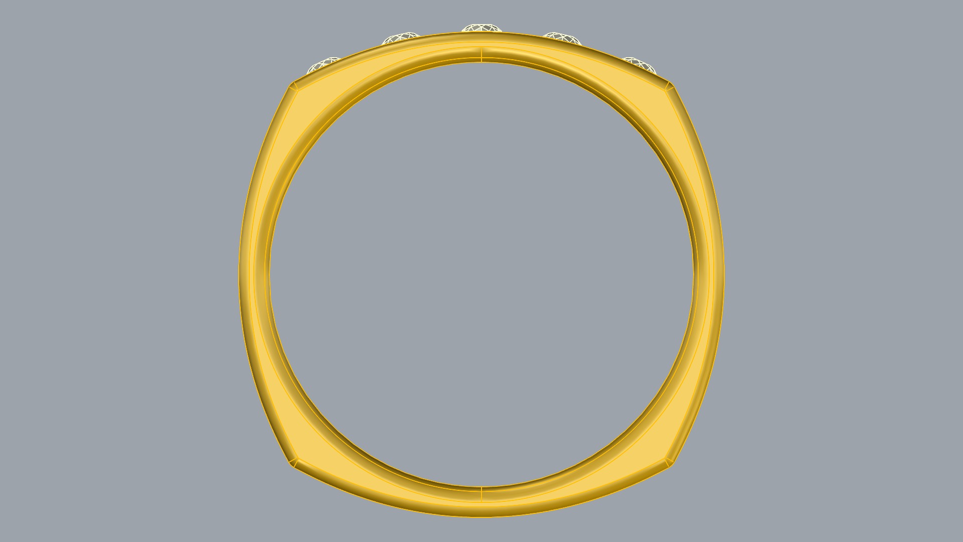 Four-Corner Channel Set Ring JDBCo 3D print model_9