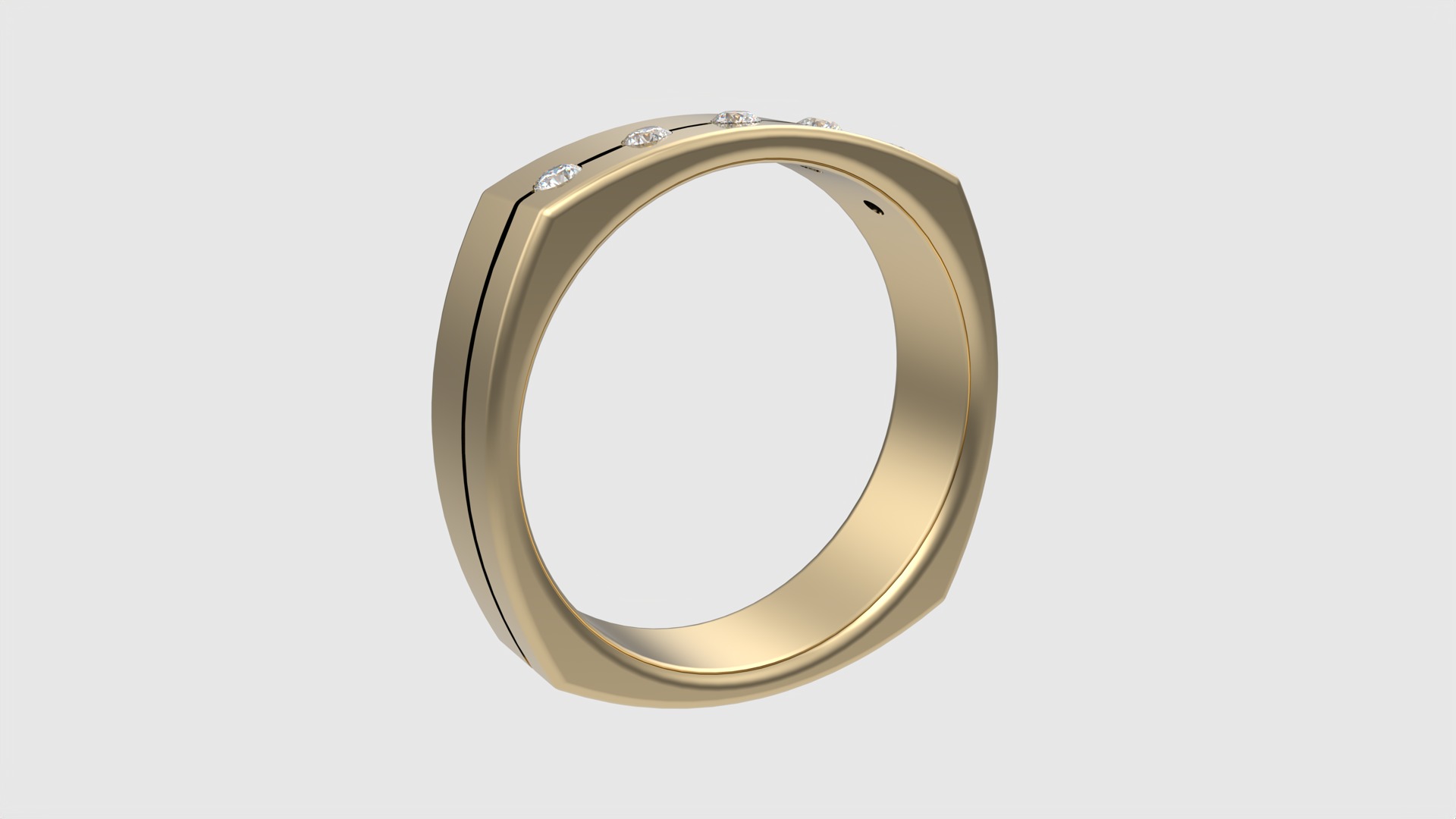 Four-Corner Channel Set Ring JDBCo 3D print model_3