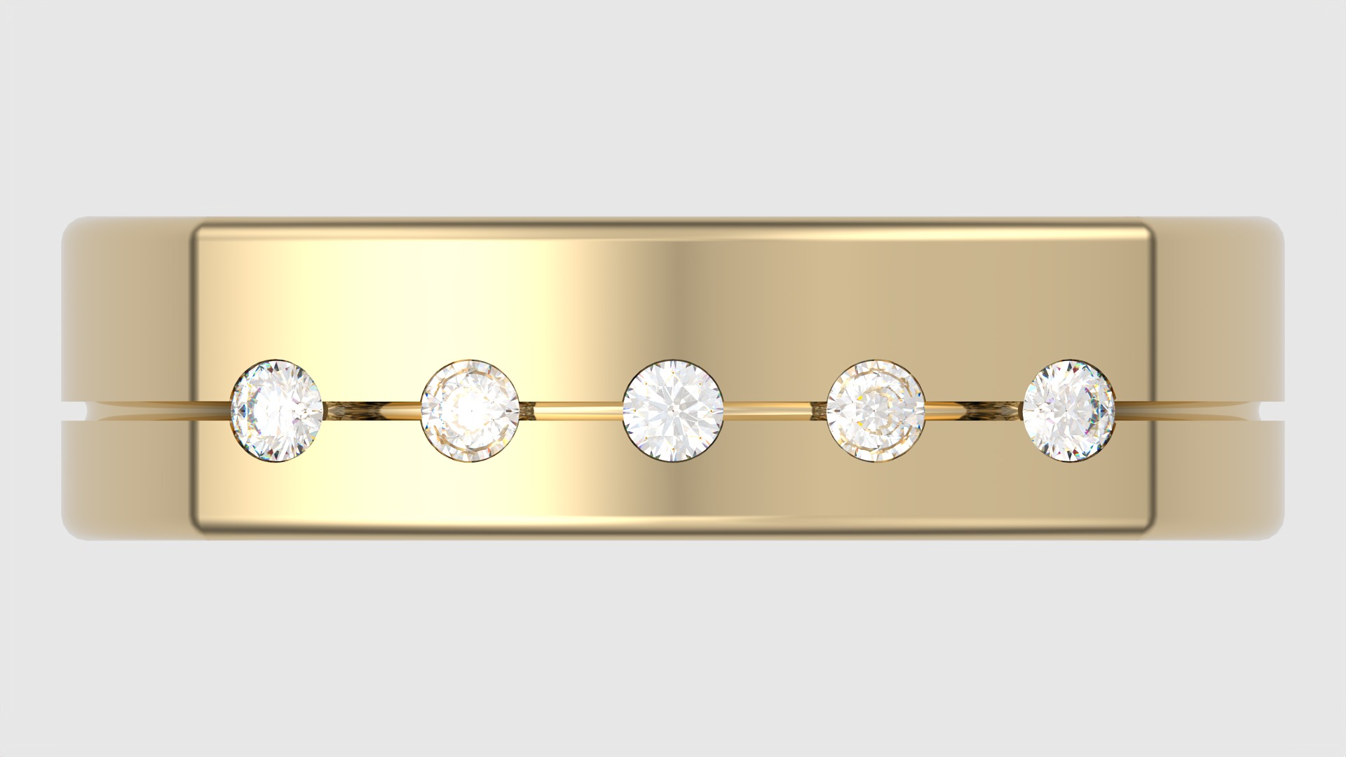 Four-Corner Channel Set Ring JDBCo 3D print model_6