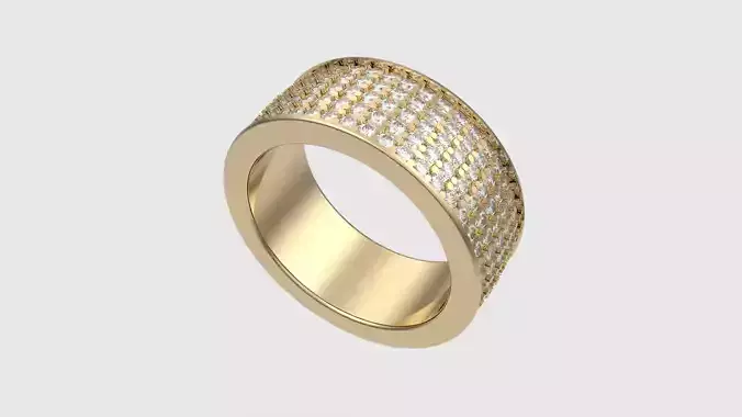 Radiant Pave Eternity Ring JDBCo