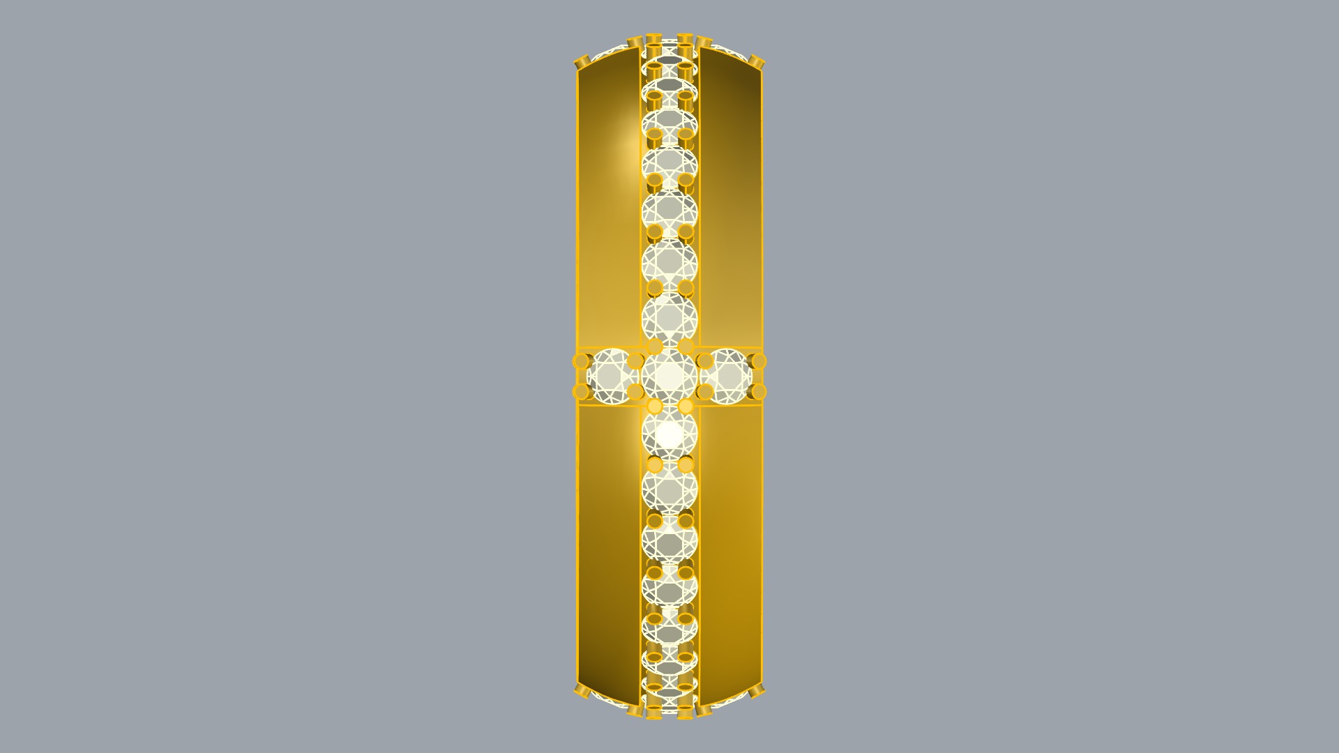 Tasteful Cross Eternity Ring JDBCo 3D print model_11