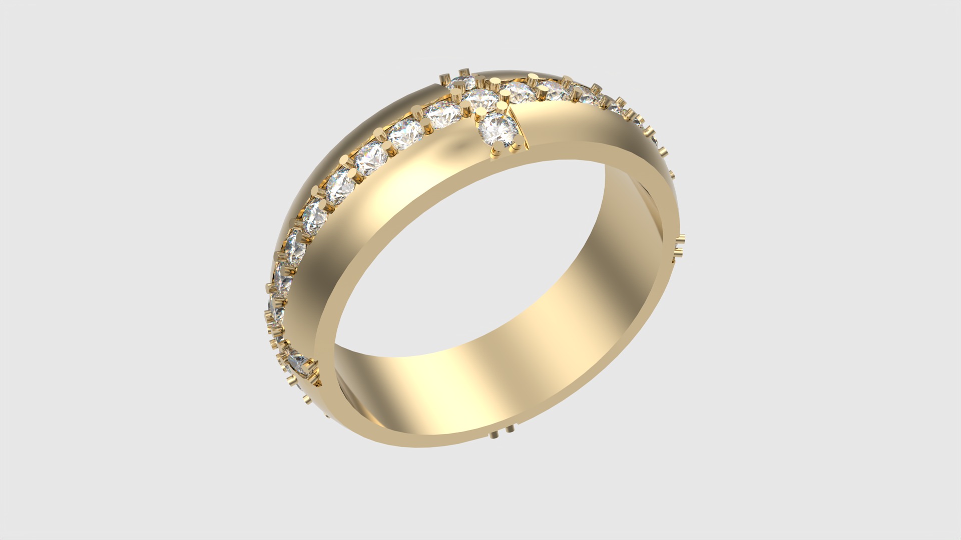 Tasteful Cross Eternity Ring JDBCo 3D print model_17