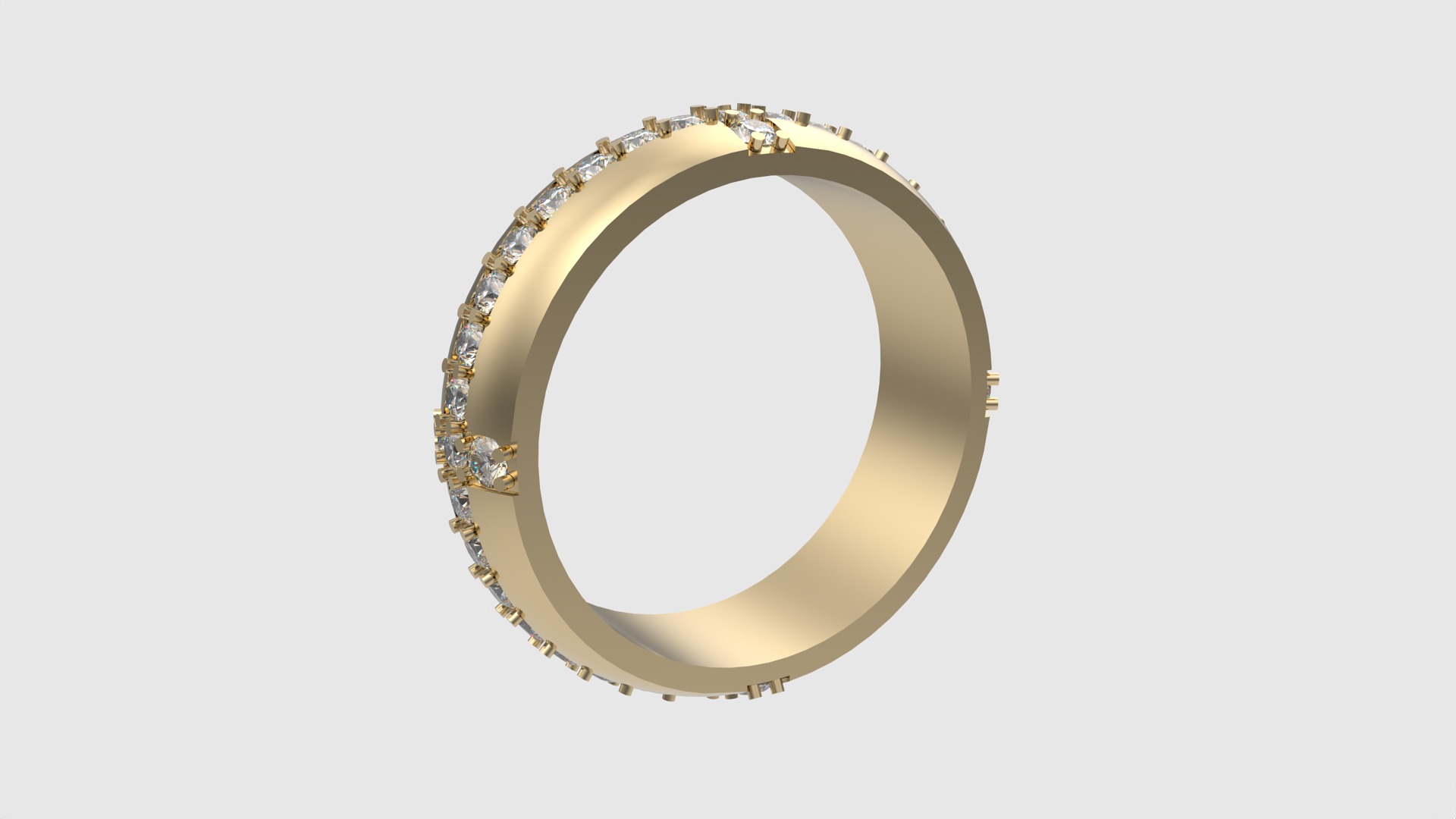 Tasteful Cross Eternity Ring JDBCo 3D print model_3