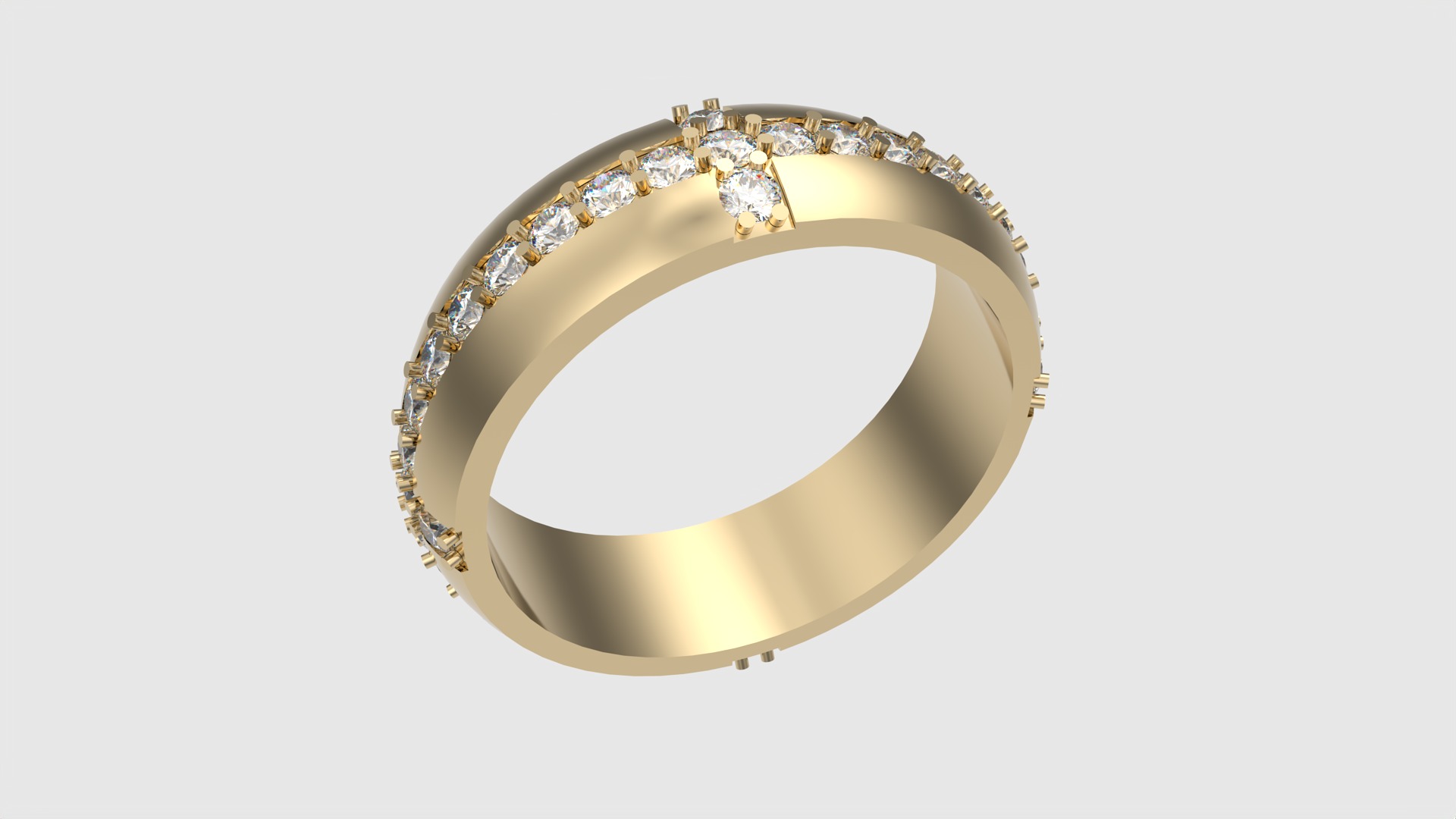 Tasteful Cross Eternity Ring JDBCo 3D print model_24