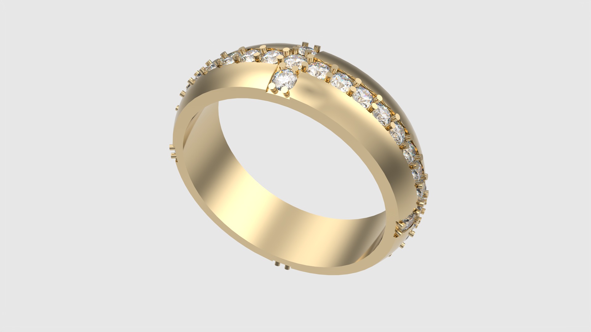Tasteful Cross Eternity Ring JDBCo 3D print model_15