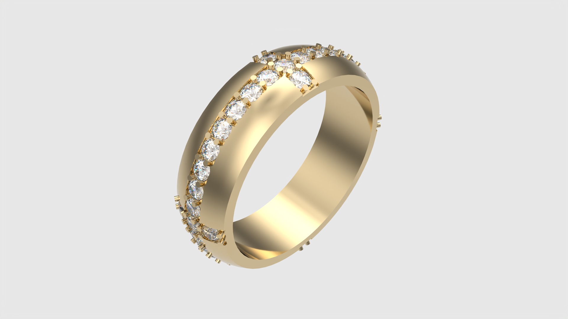 Tasteful Cross Eternity Ring JDBCo 3D print model_25