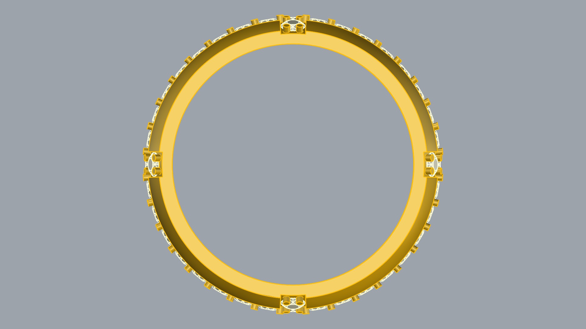 Tasteful Cross Eternity Ring JDBCo 3D print model_9