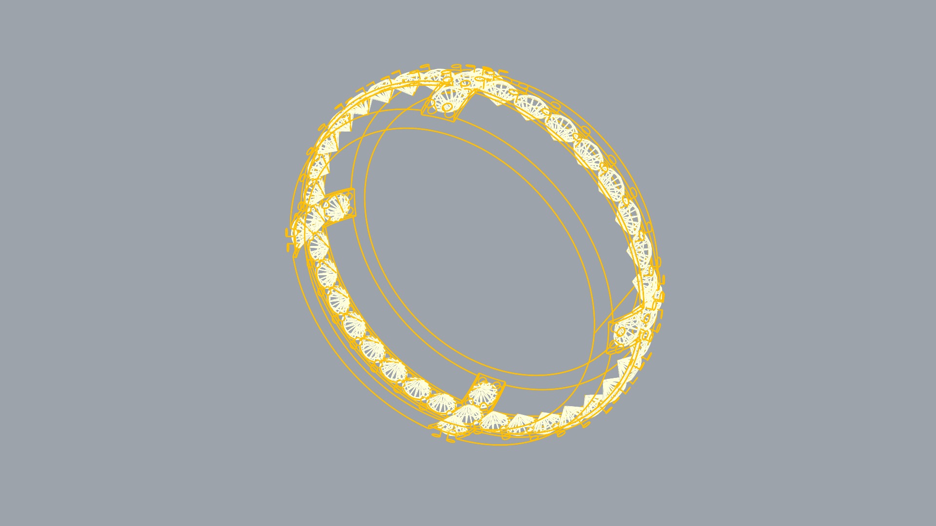 Tasteful Cross Eternity Ring JDBCo 3D print model_8