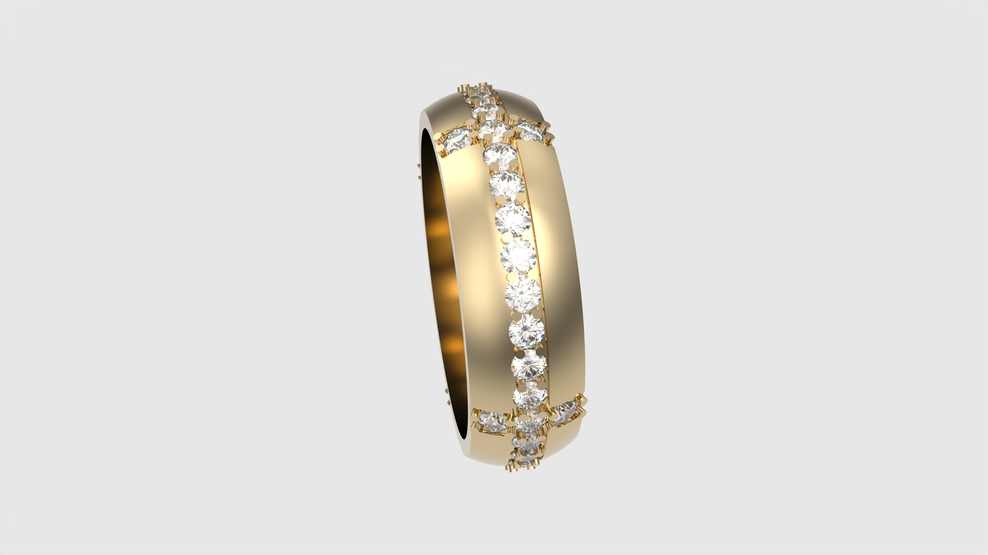 Tasteful Cross Eternity Ring JDBCo 3D print model_20