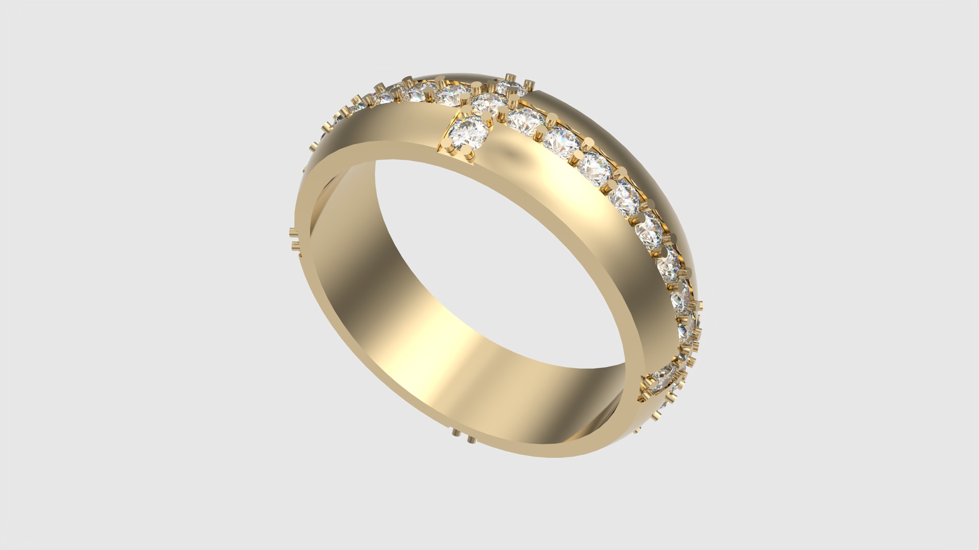 Tasteful Cross Eternity Ring JDBCo 3D print model_22