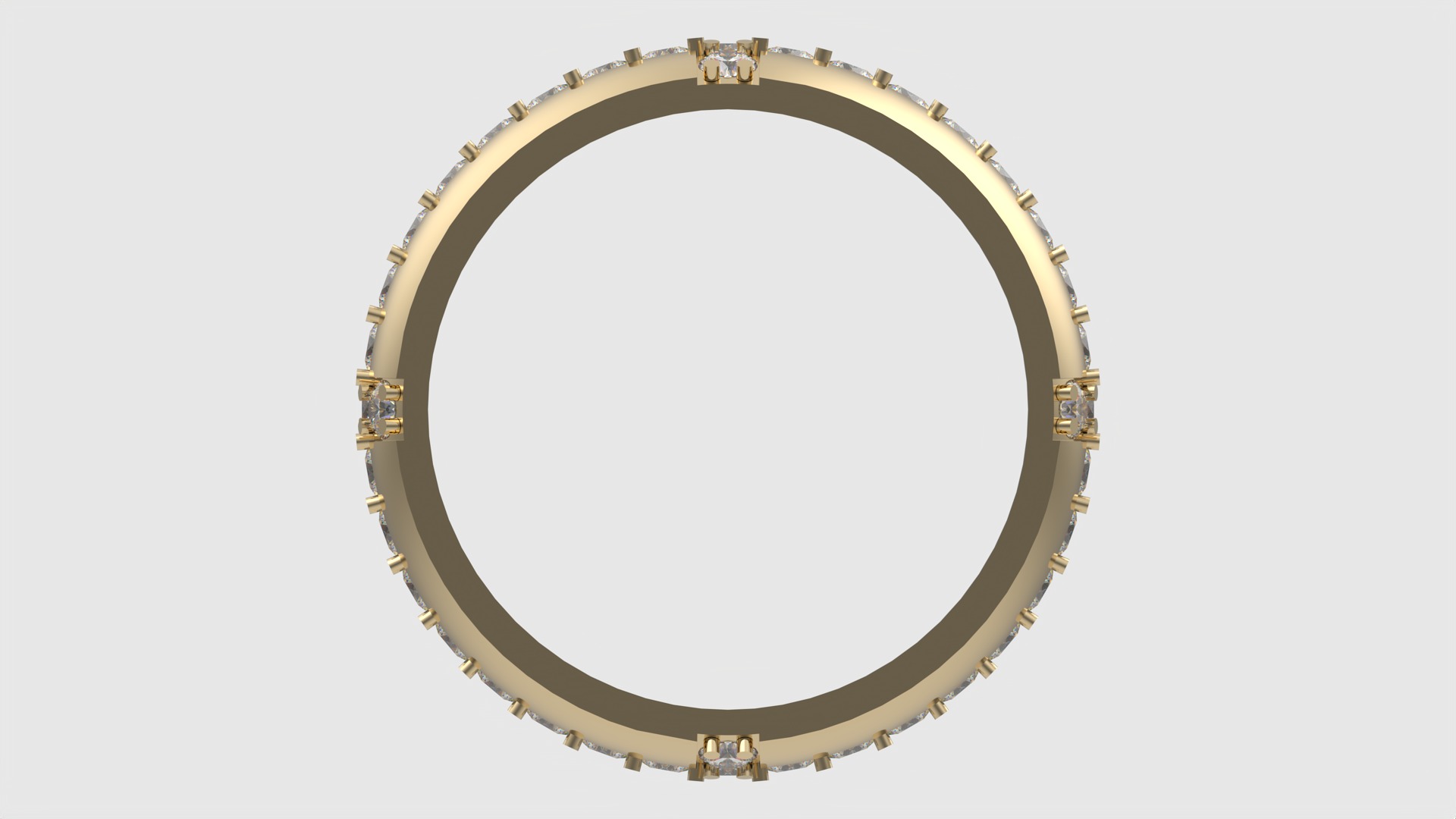 Tasteful Cross Eternity Ring JDBCo 3D print model_4