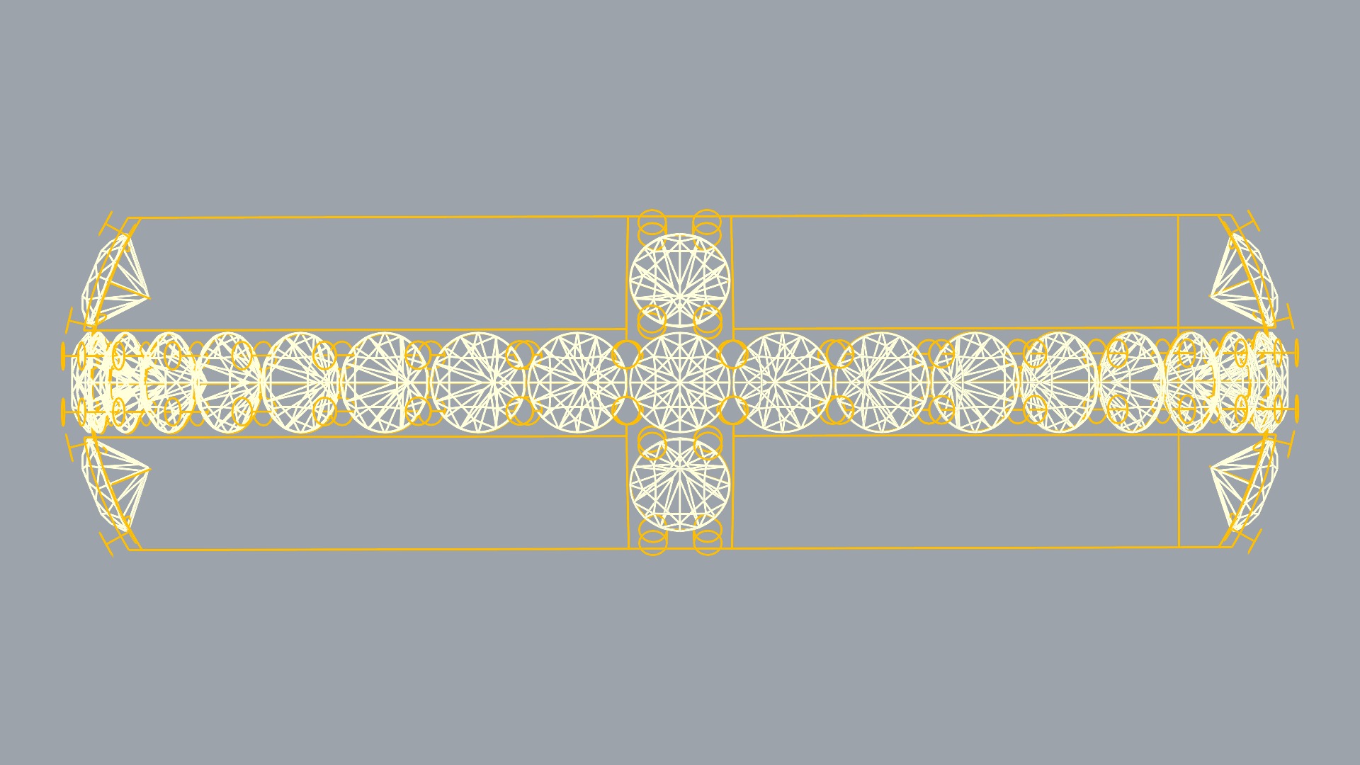 Tasteful Cross Eternity Ring JDBCo 3D print model_14