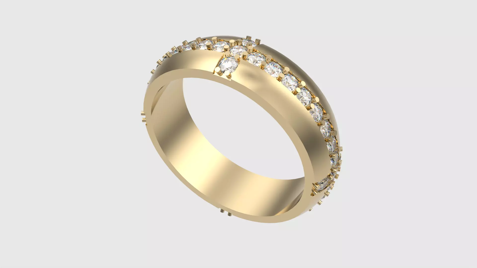 Tasteful Cross Eternity Ring JDBCo 3D print model_0