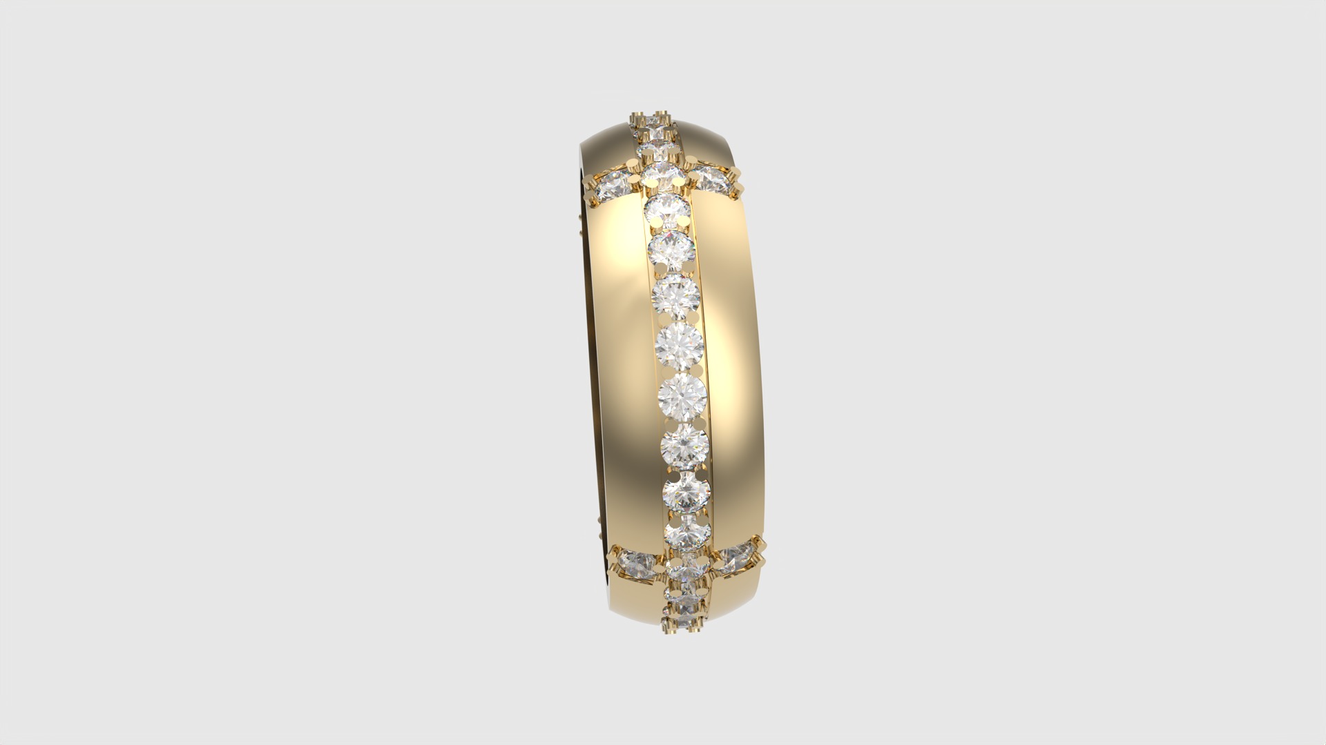 Tasteful Cross Eternity Ring JDBCo 3D print model_27