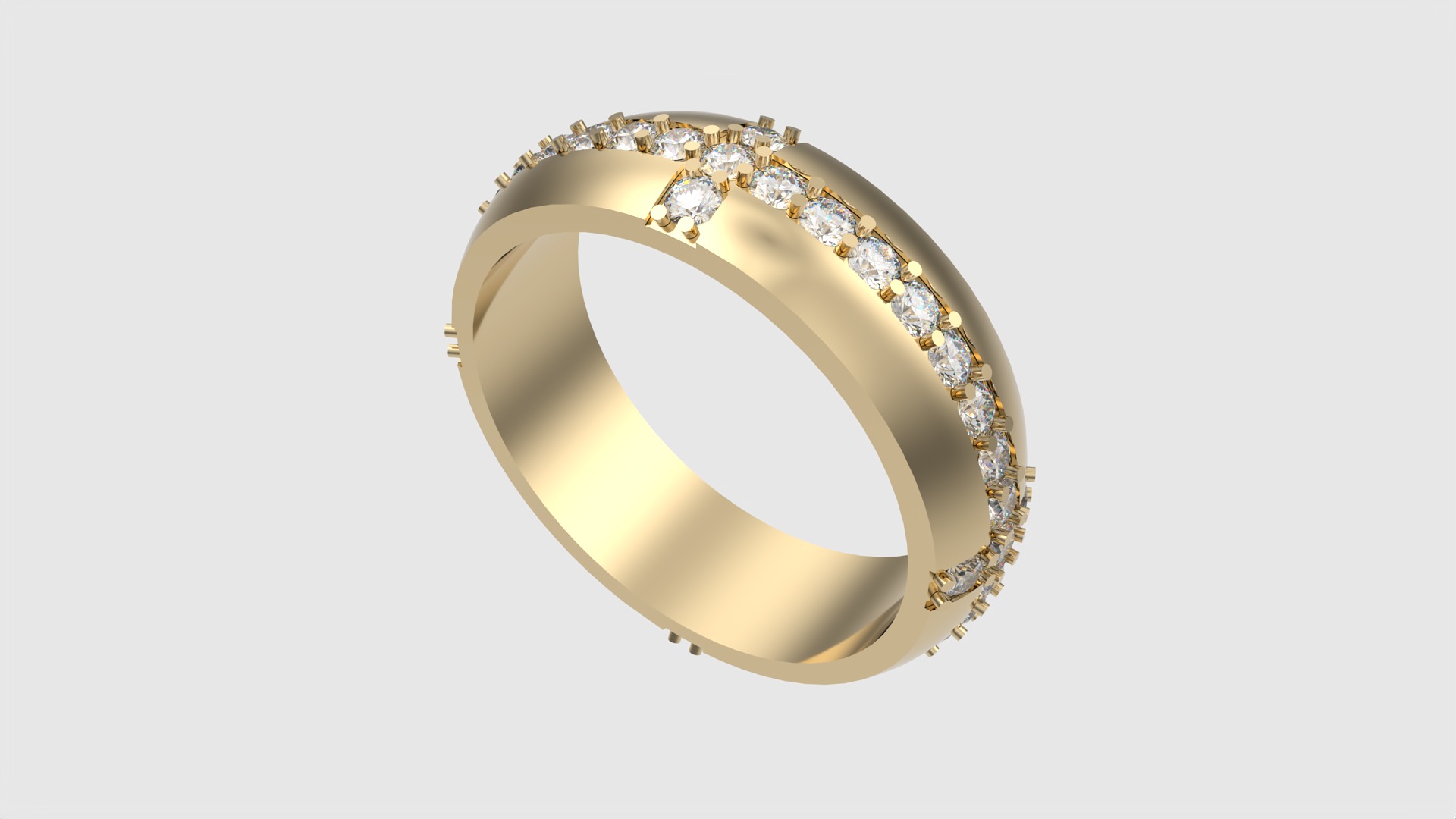 Tasteful Cross Eternity Ring JDBCo 3D print model_29