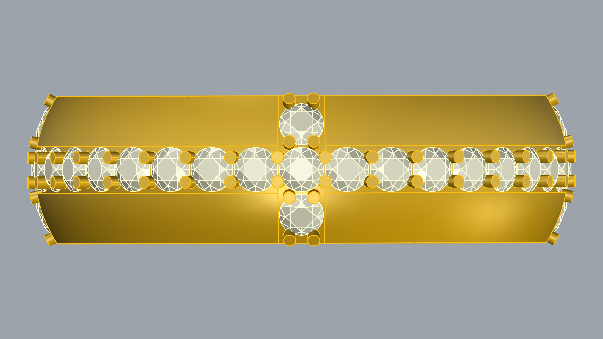 Tasteful Cross Eternity Ring JDBCo 3D print model_13