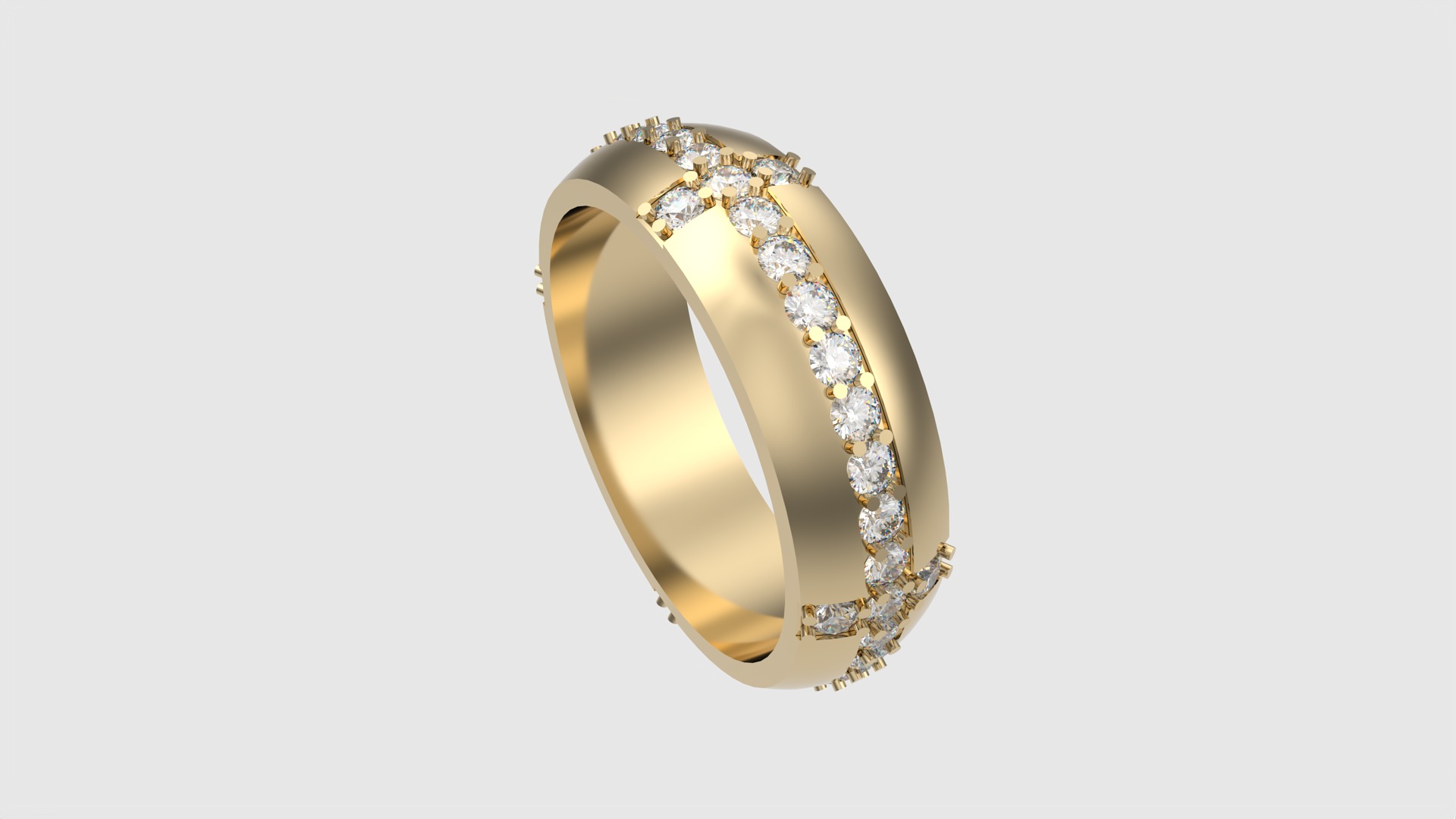Tasteful Cross Eternity Ring JDBCo 3D print model_28