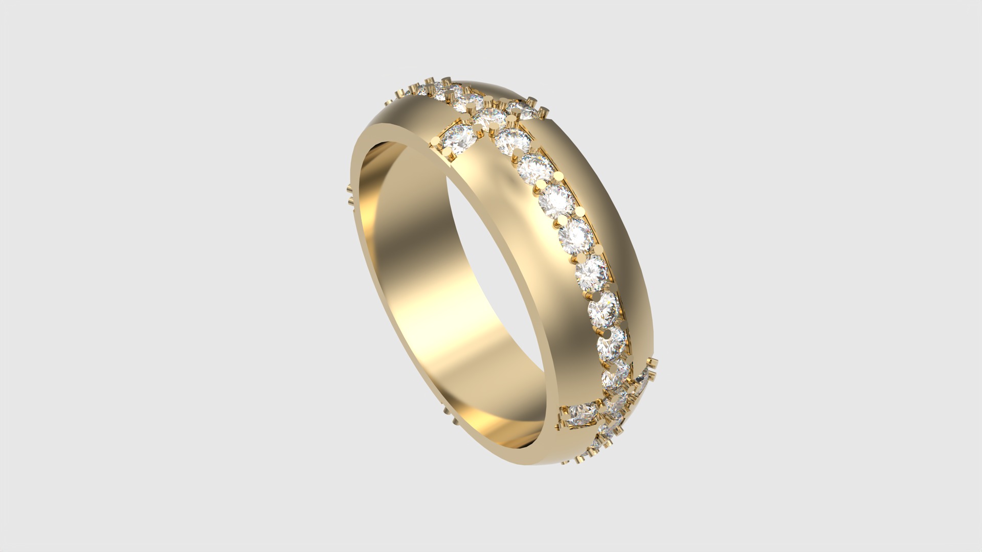 Tasteful Cross Eternity Ring JDBCo 3D print model_21