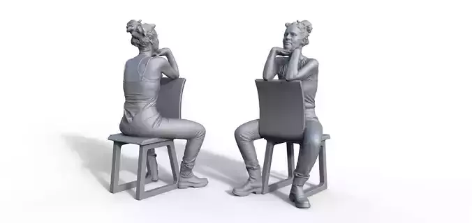 Figure Girl for Modelship Diorama model railway Schiffsmodell