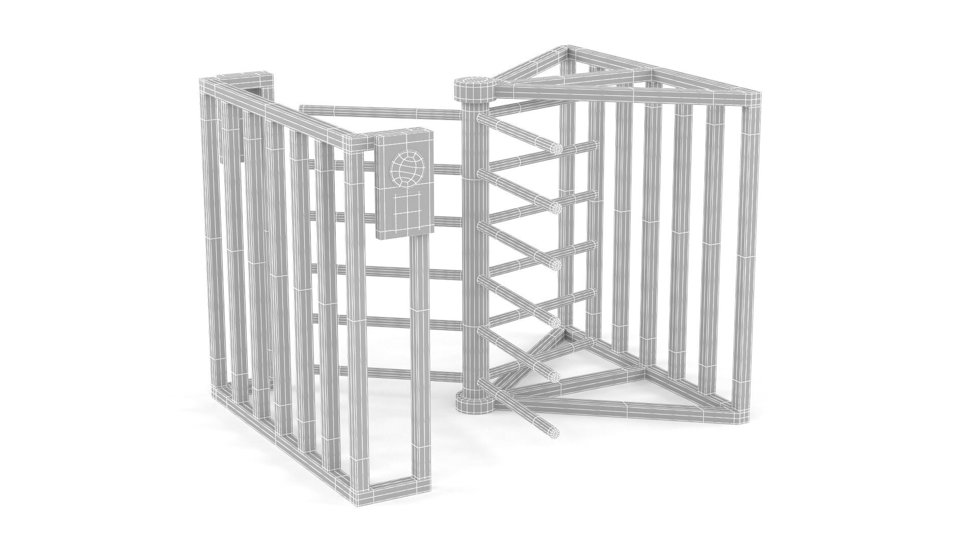 Turnstile Gate 3D model_9