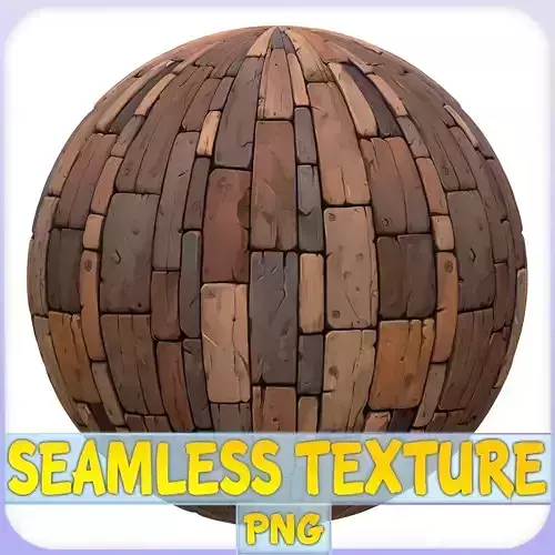 Stylized Wood Floor Seamless Texture