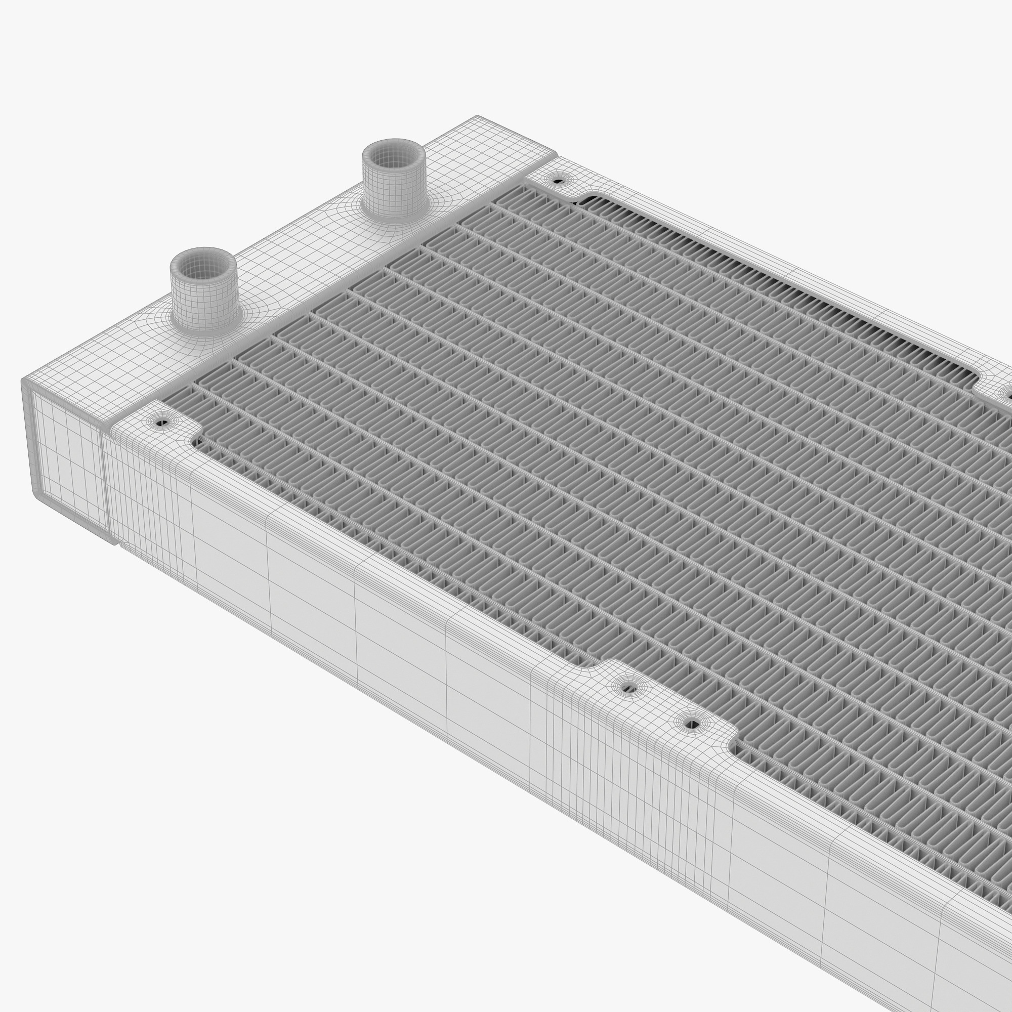 Liquid Cooling Radiators 360 mm 3D model_11