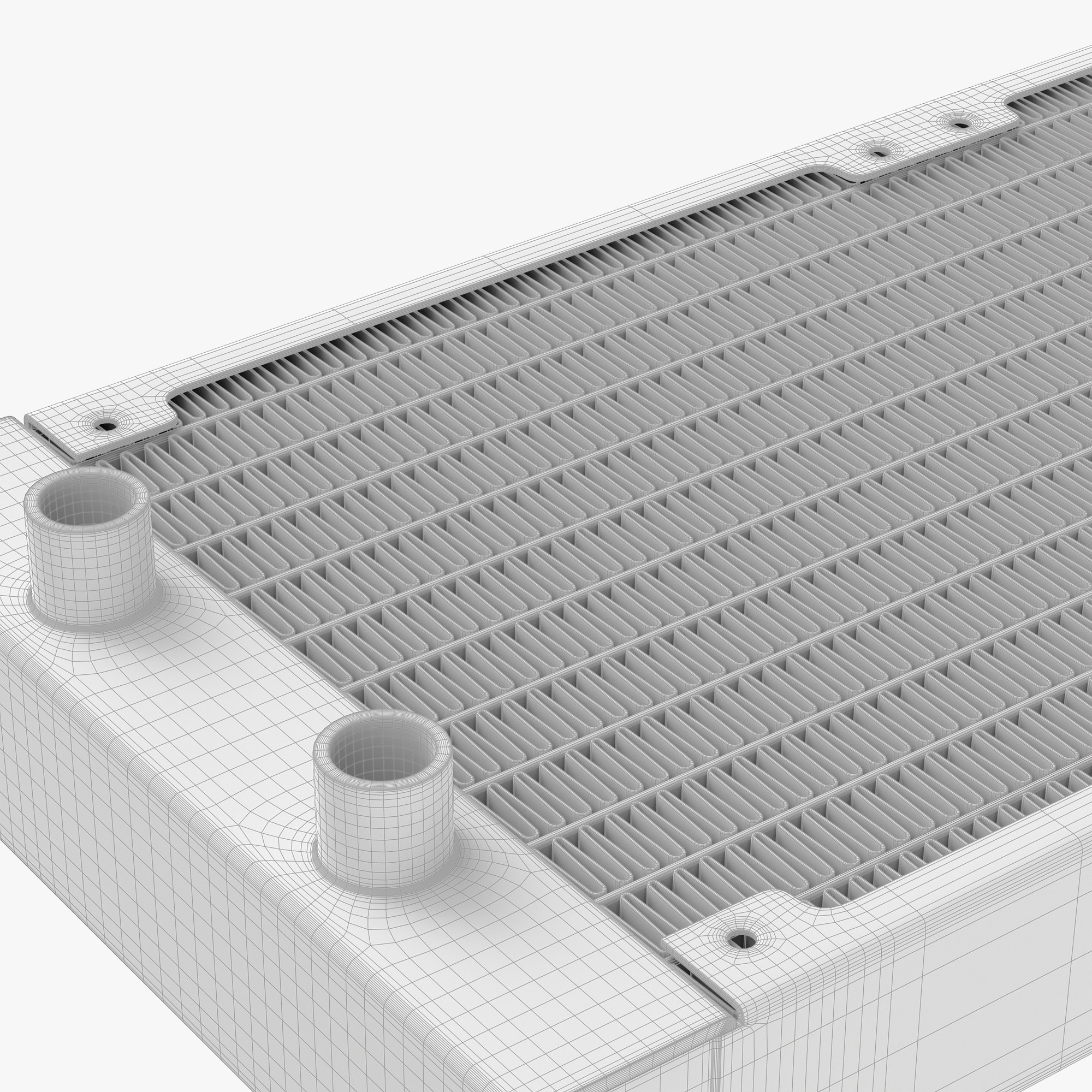 Liquid Cooling Radiators 360 mm 3D model_12
