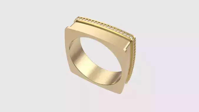 Square Outer Elegance Ring JDBCo