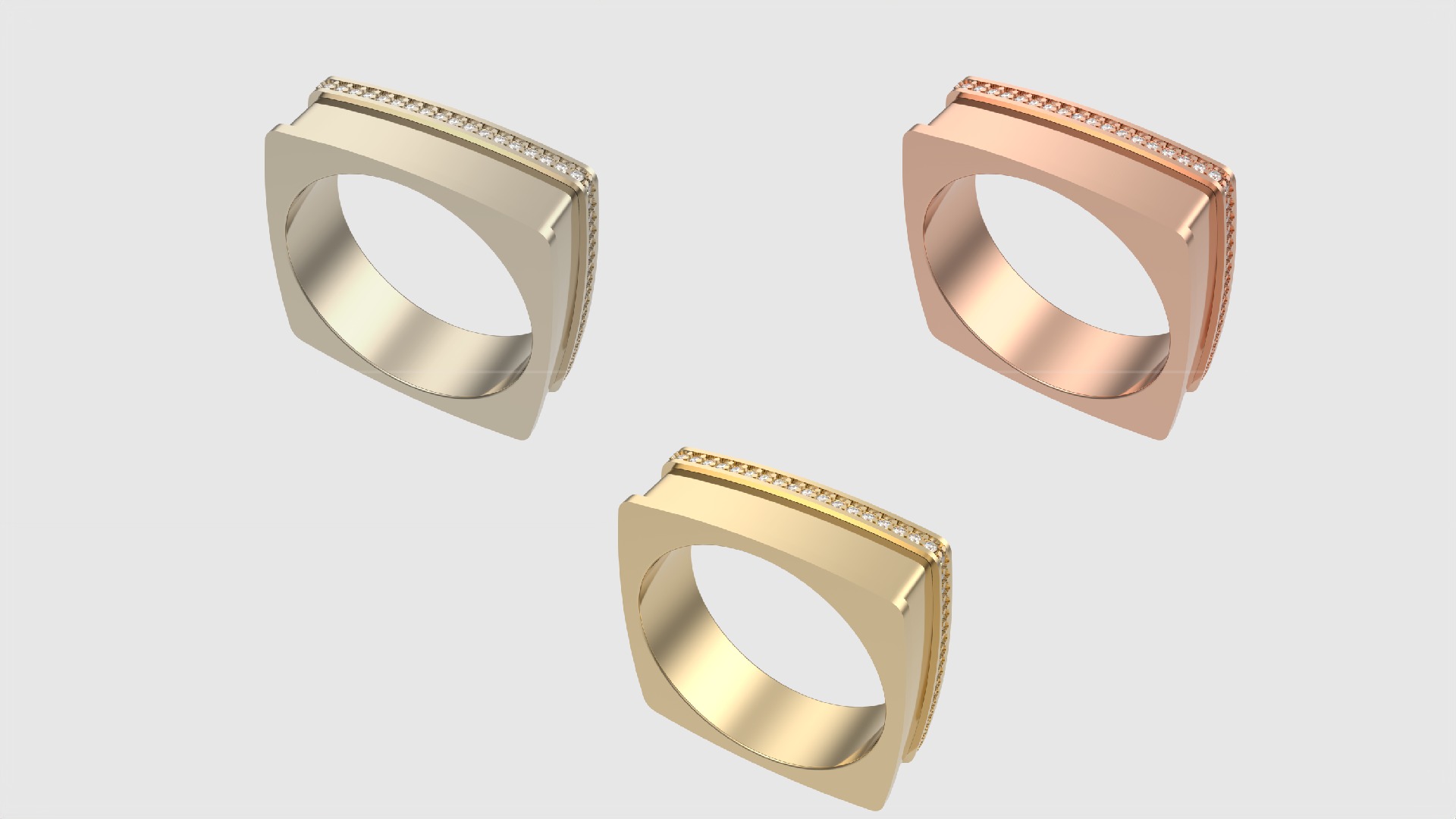 Square Outer Elegance Ring JDBCo 3D print model_2