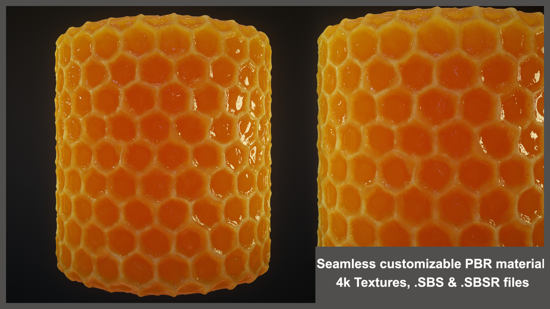 Seamless Honeycomb Material Textures Texture_2