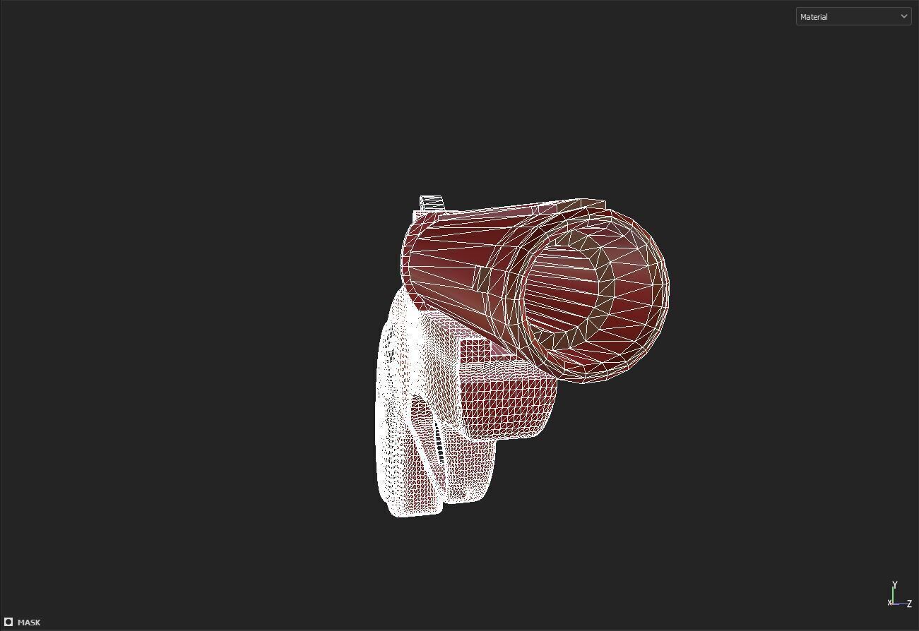 Flare Gun 3D model_7