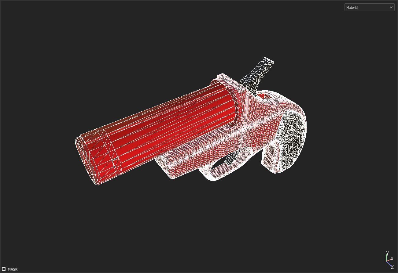 Flare Gun 3D model_6