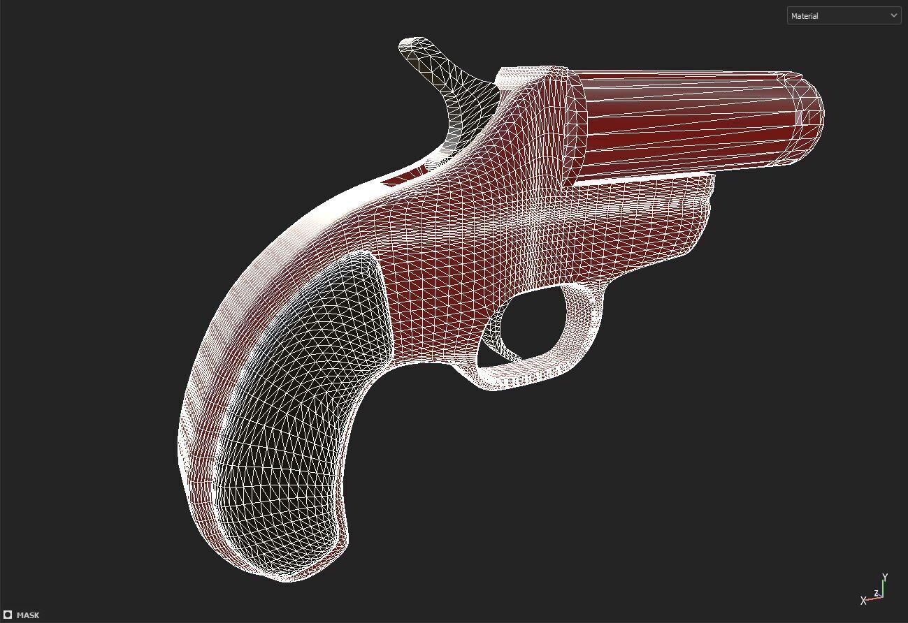 Flare Gun 3D model_8