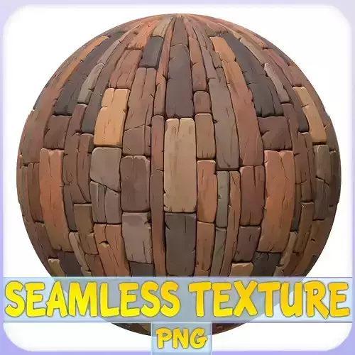 Stylized Wood Floor Seamless Texture