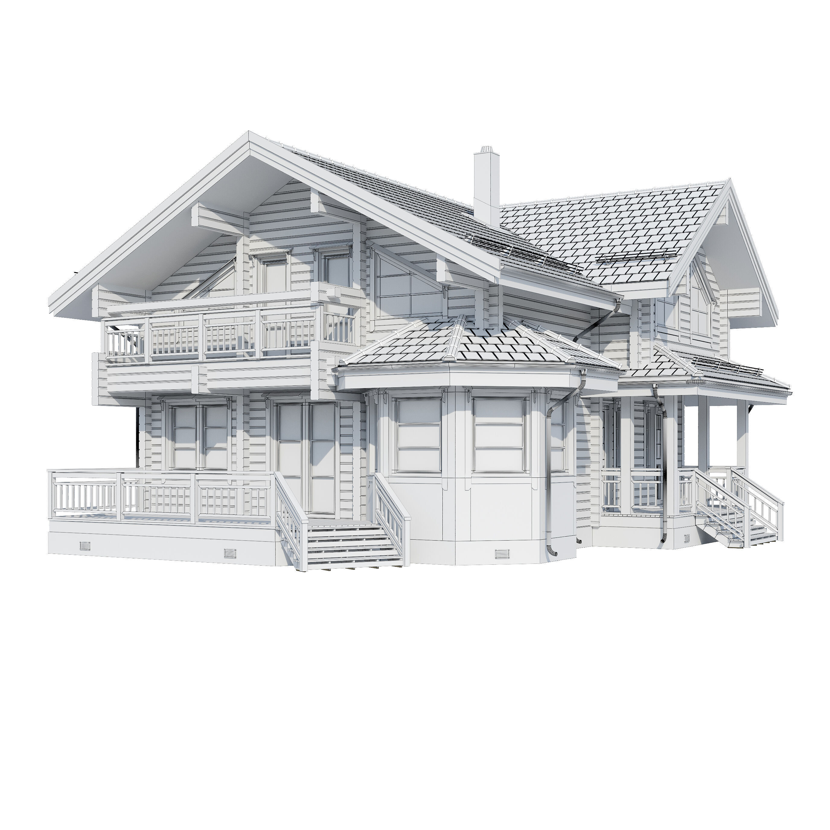 House Forest Tale 3D model_20