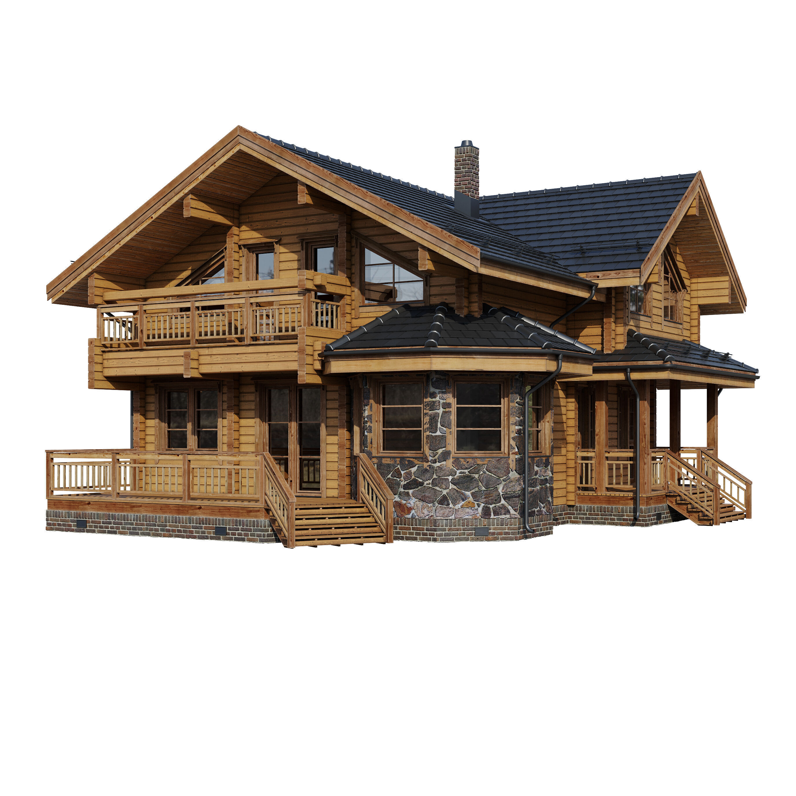 House Forest Tale 3D model_6