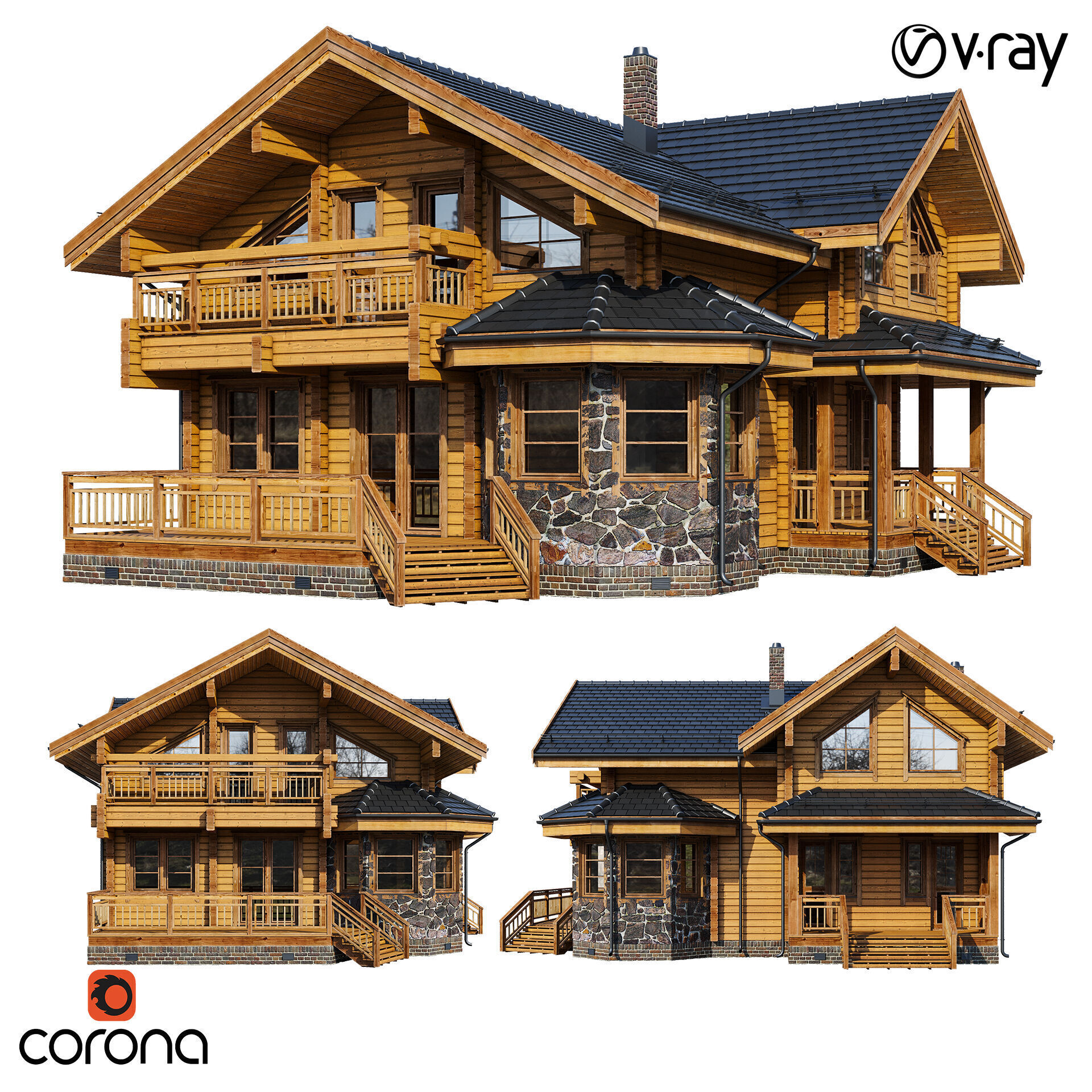 House Forest Tale 3D model_2