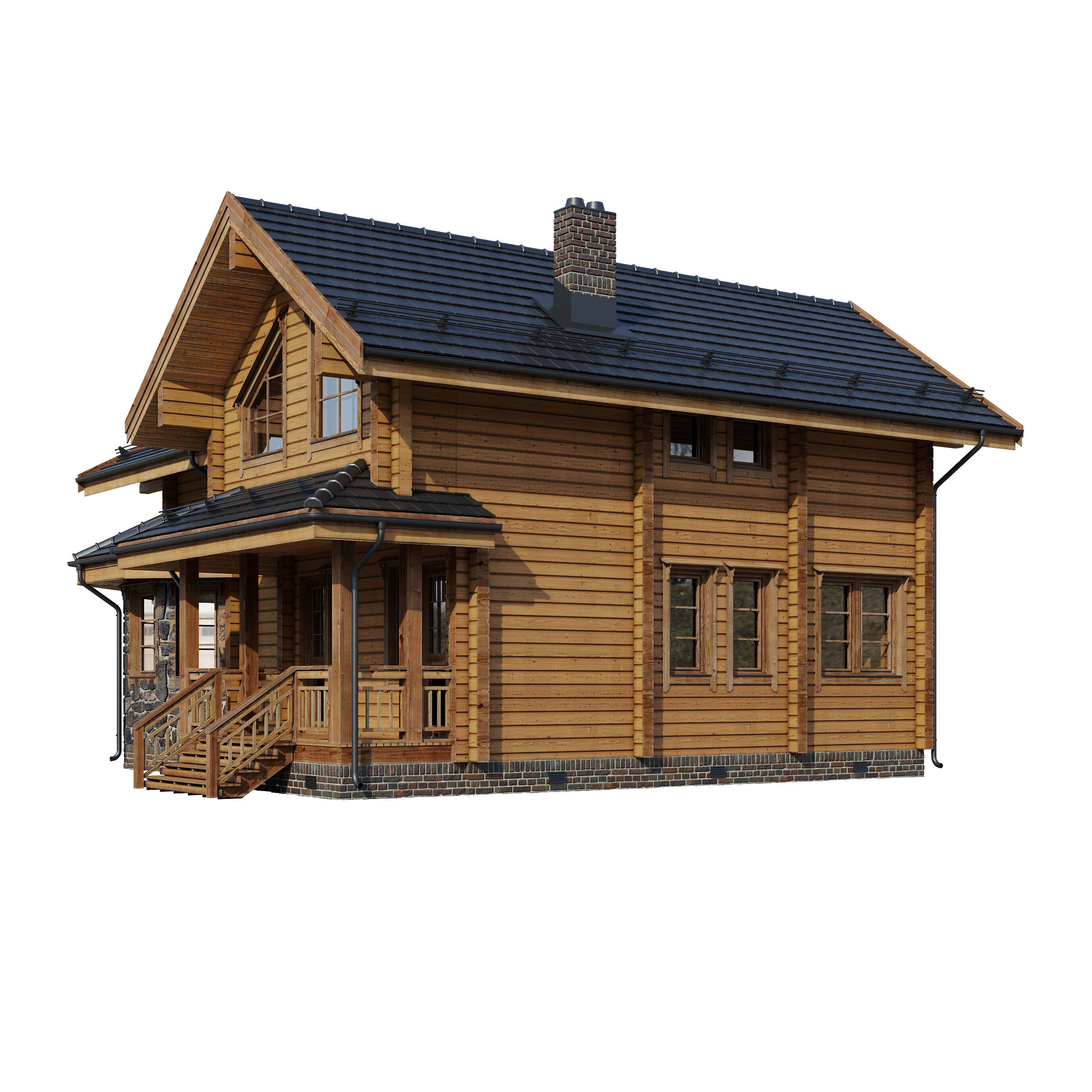 House Forest Tale 3D model_12