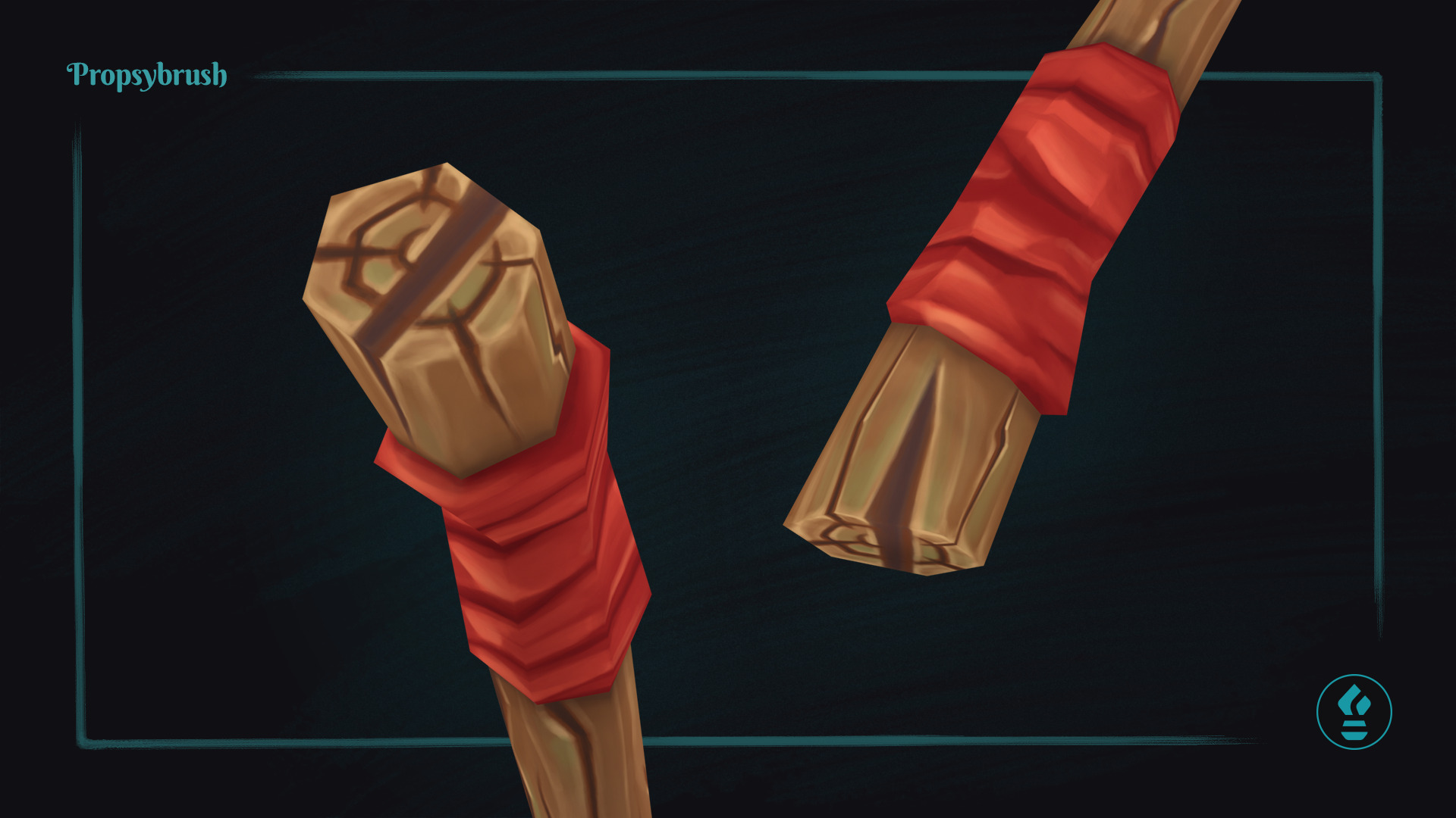 Stylized Rake Prop - Game-Ready Hand-Painted Asset - Low-poly 3D model_7