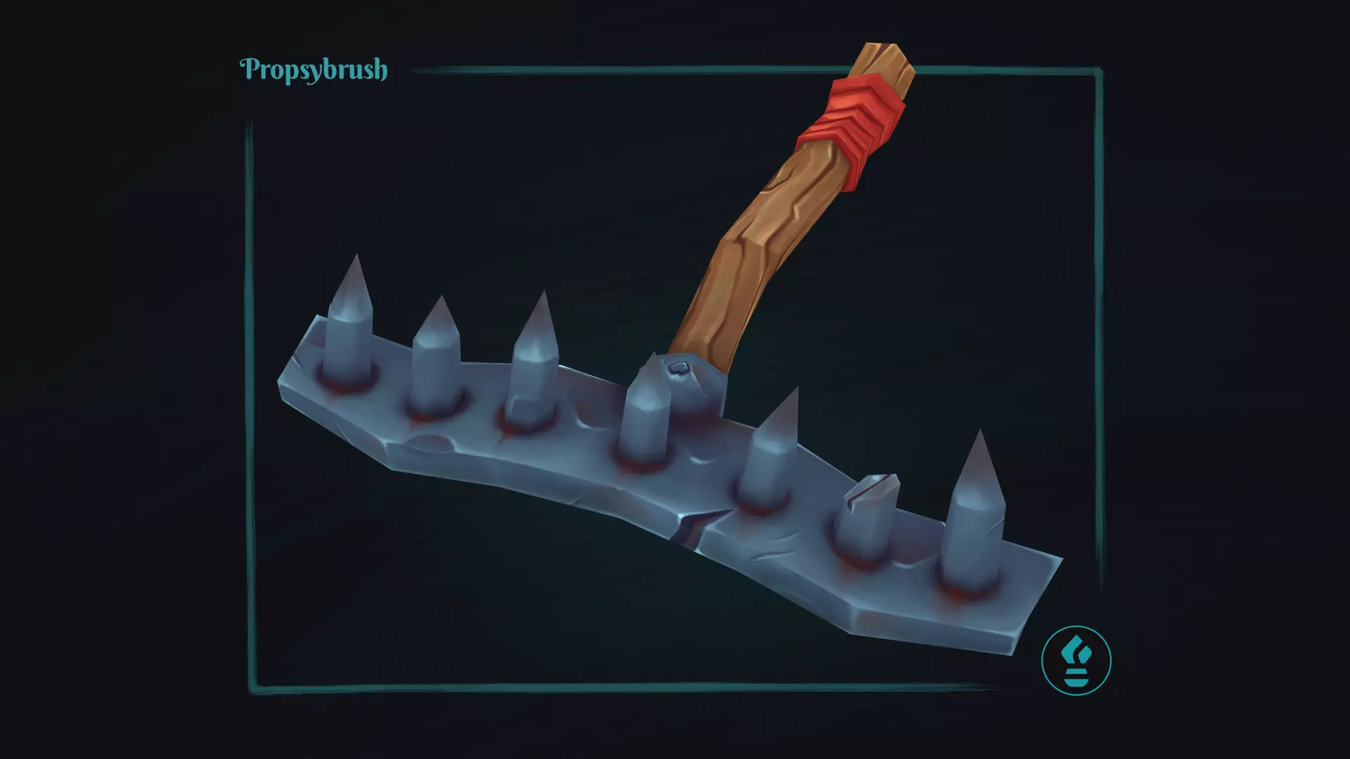 Stylized Rake Prop - Game-Ready Hand-Painted Asset - Low-poly 3D model_0