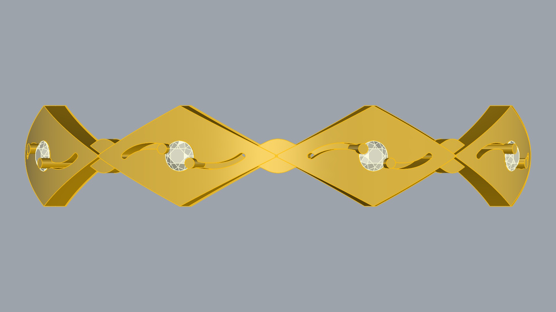 Unique Geometric Pathway Ring JDBCo 3D print model_13