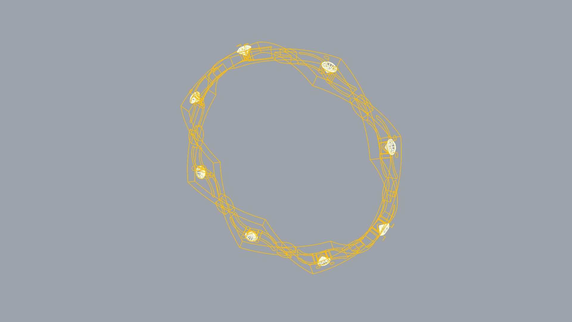 Unique Geometric Pathway Ring JDBCo 3D print model_8