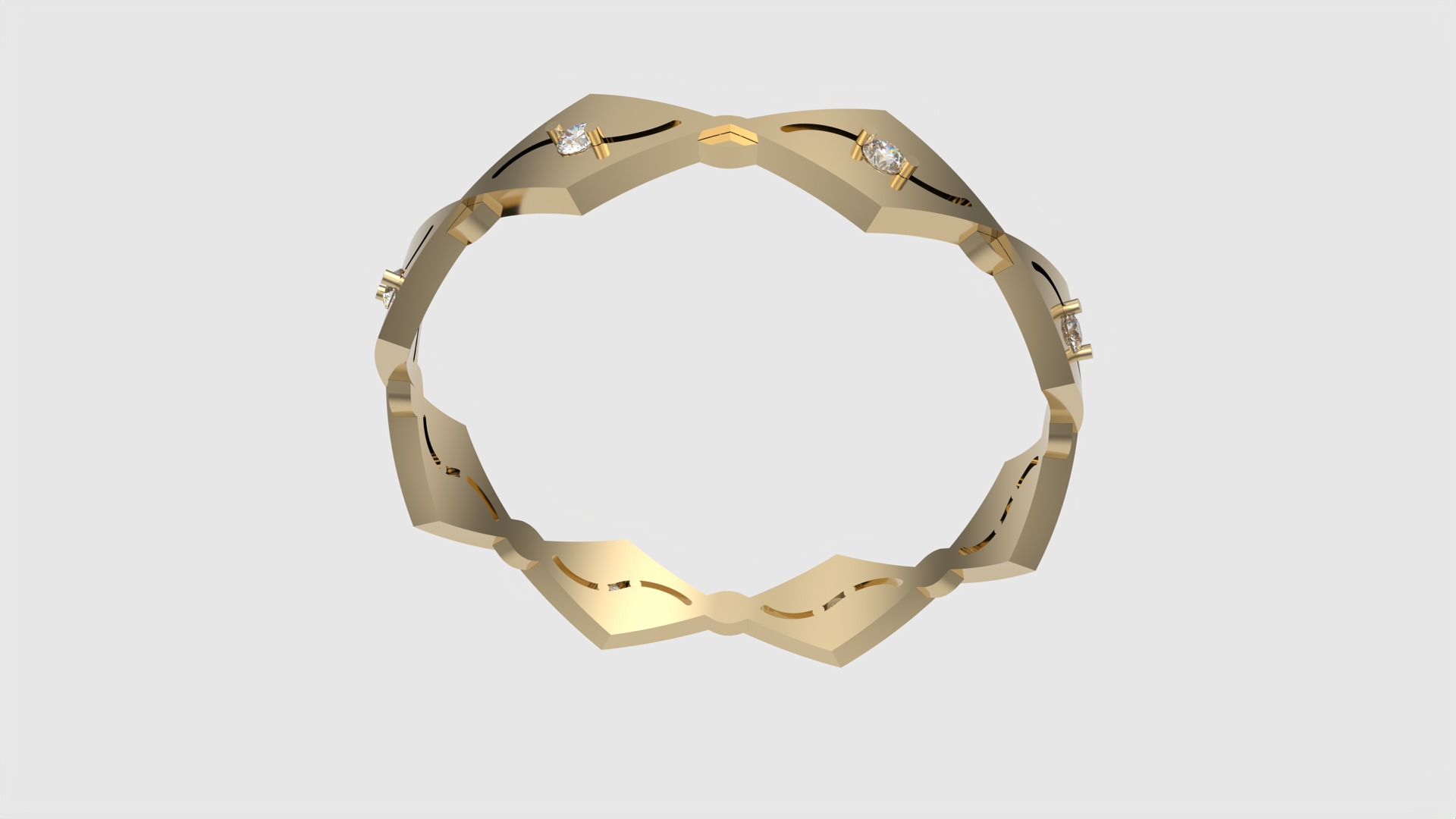 Unique Geometric Pathway Ring JDBCo 3D print model_23
