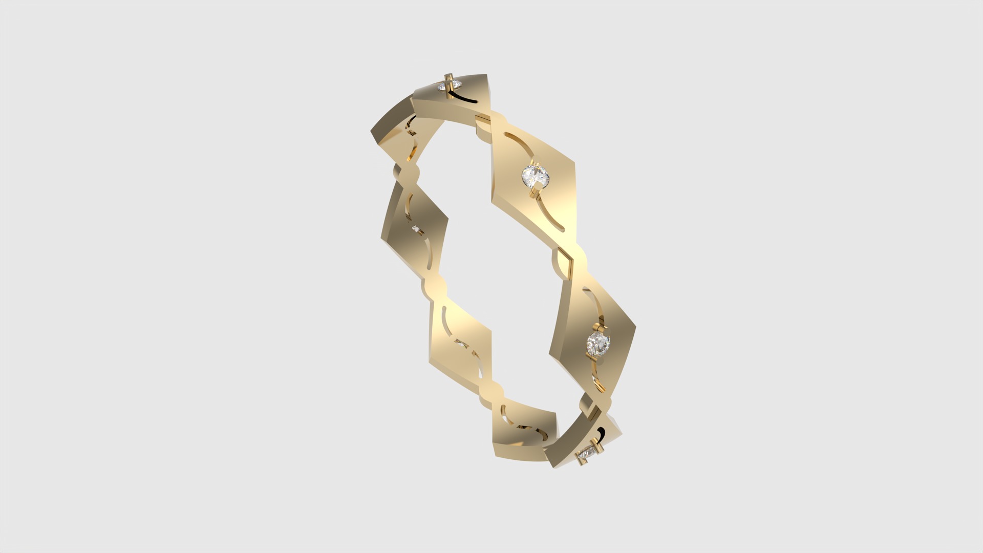 Unique Geometric Pathway Ring JDBCo 3D print model_28