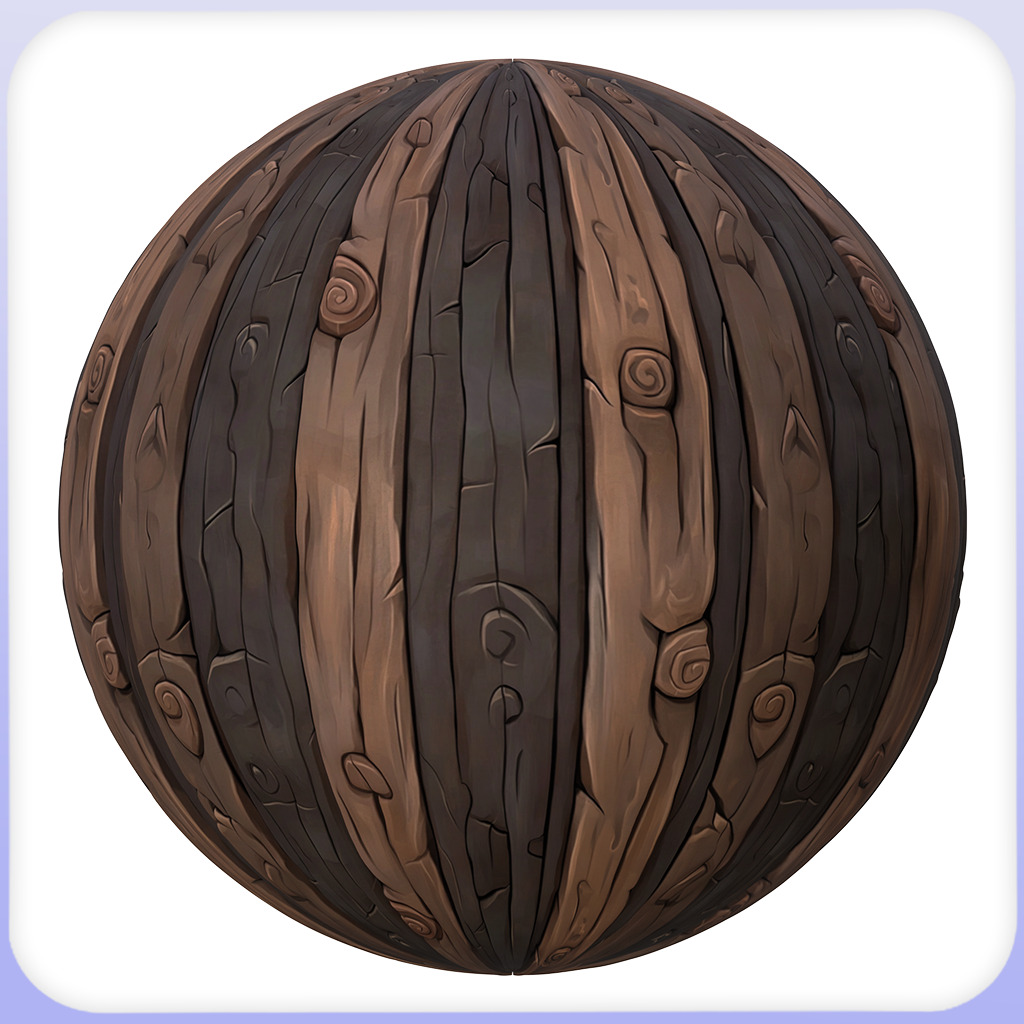  Stylized Wood Floor Seamless Texture Texture_2