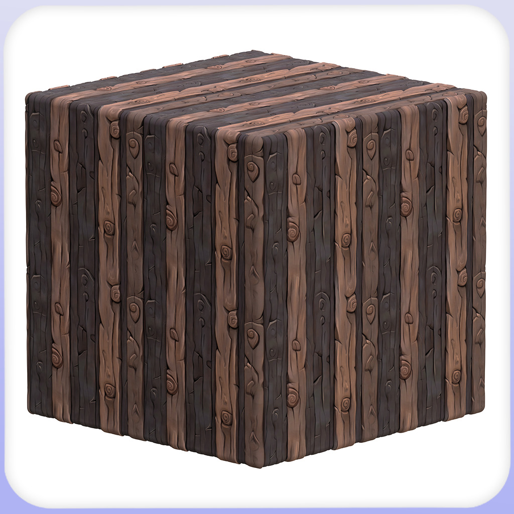  Stylized Wood Floor Seamless Texture Texture_4