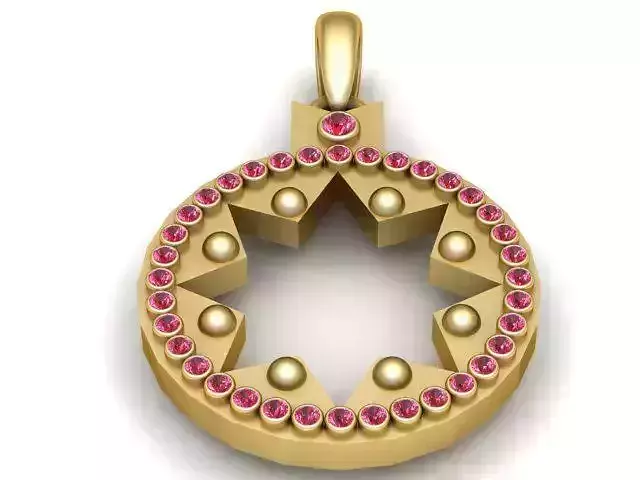 STYLISH SHAPE PENDANT 3D PRINTABLE MODEL