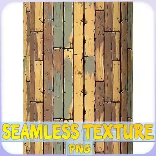 Stylized Wood Floor Seamless Texture