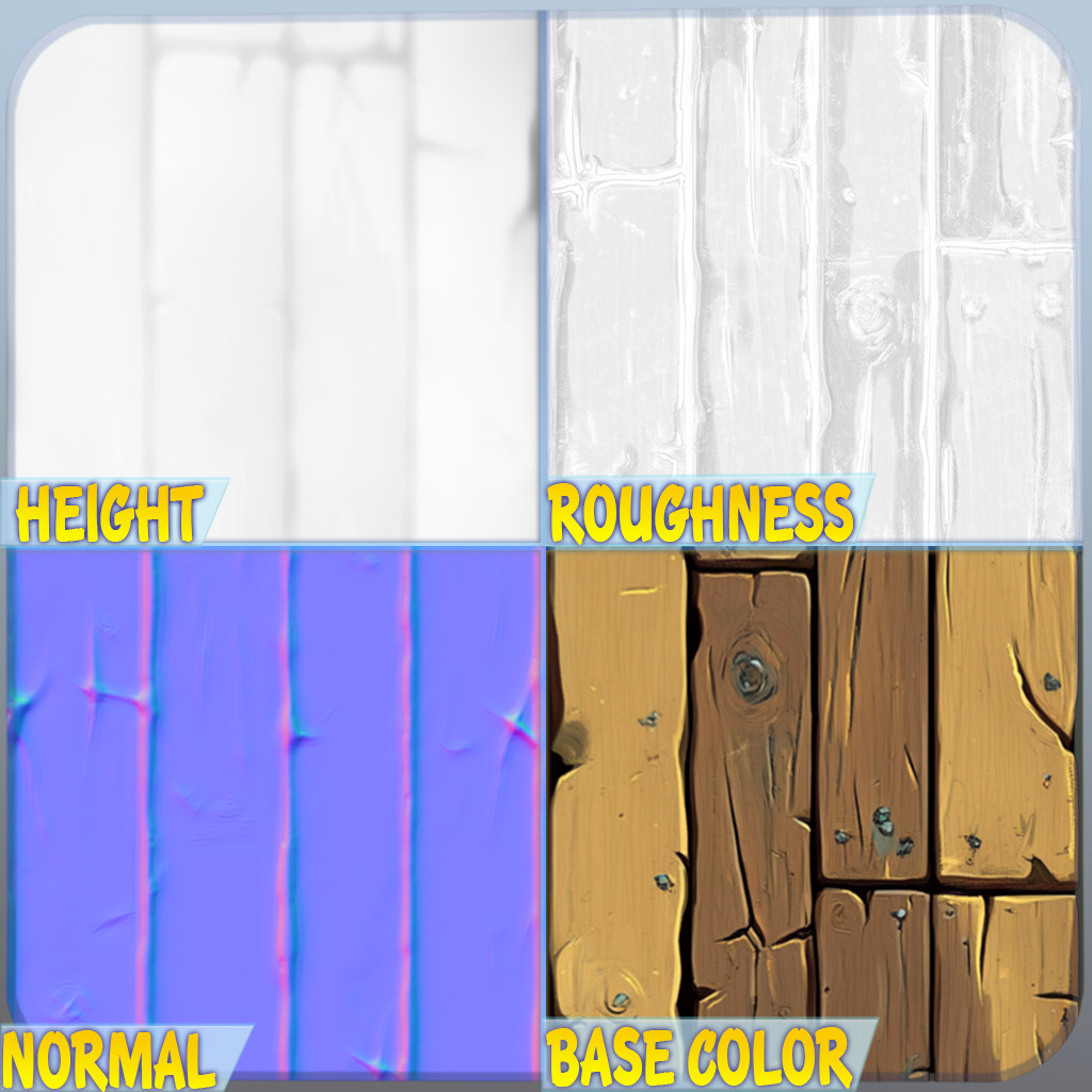 Stylized Wood Floor Seamless Texture Texture_1