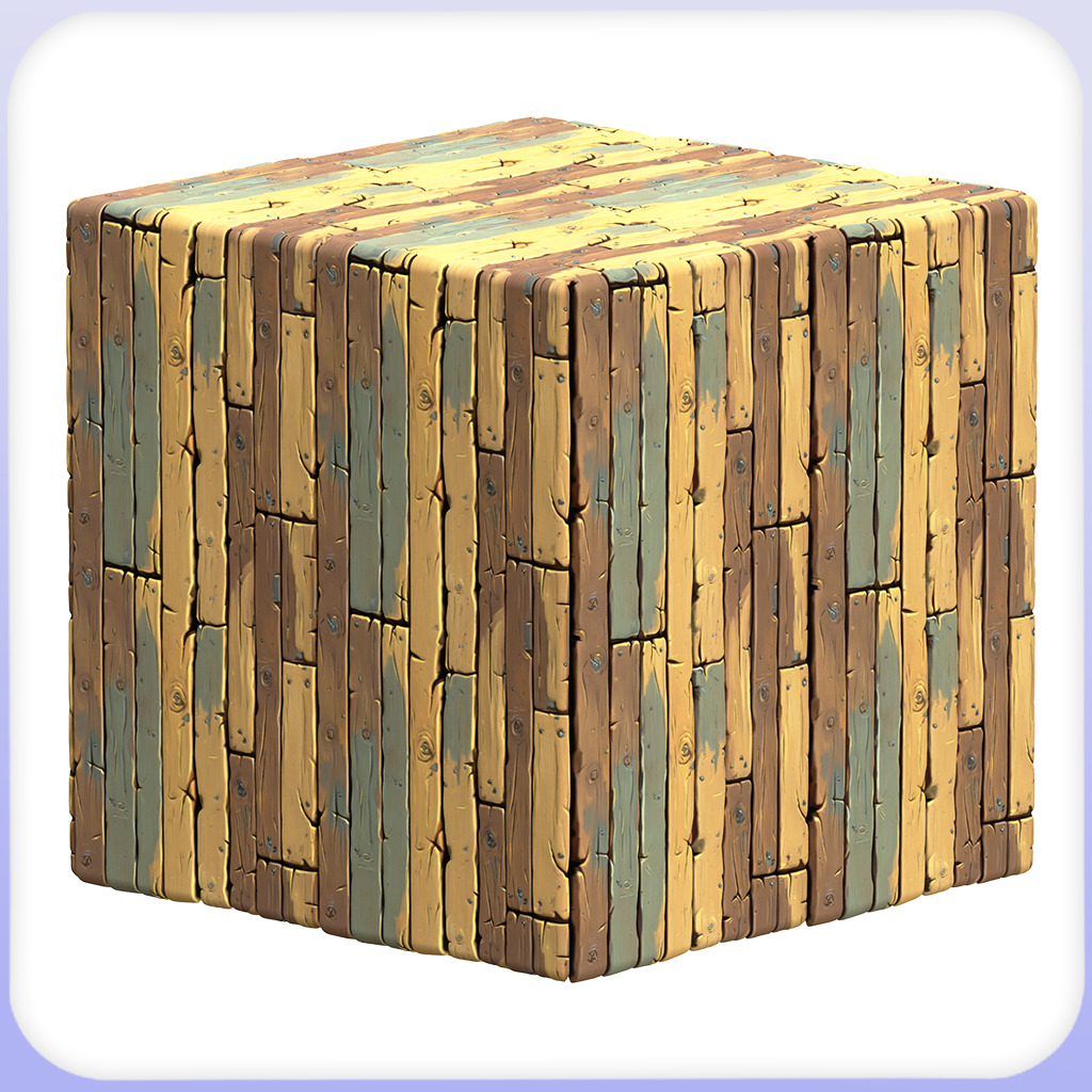 Stylized Wood Floor Seamless Texture Texture_5